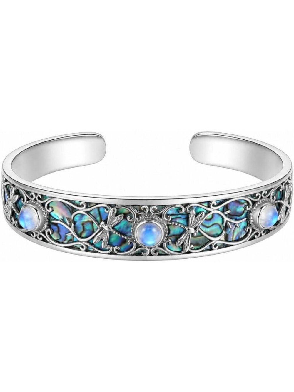 Nature-Inspired Cuff Bracelet for Women | Elegant Statement Jewelry Gift for Mom